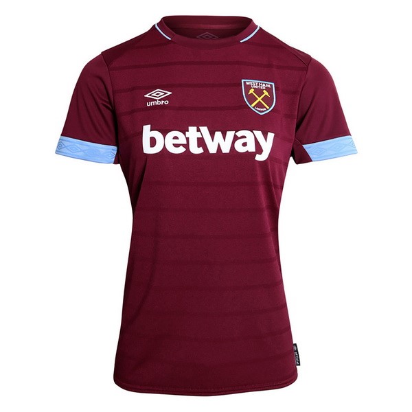 Camiseta West Ham United Primera equipación Mujer 2018-2019 Rojo